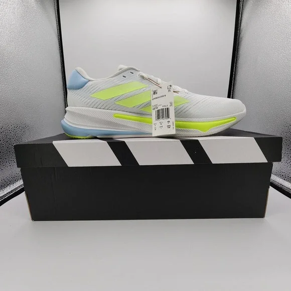 Adidas Supernova Ease Running Shoes Mens Size 13 White Hi-Res‎ Yellow NEW in Box
